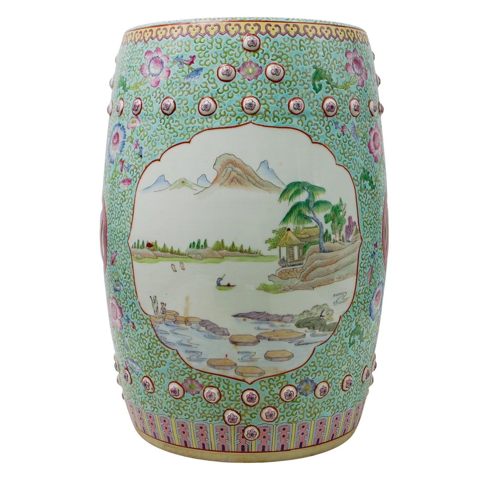 Chinese Ceramic Canton Drum Stool (1 of 7)