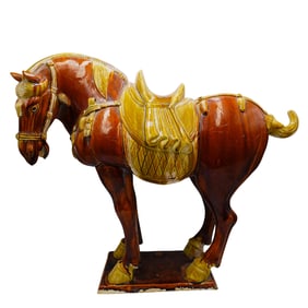 Bombay Chinese Ceramic Tang Horse
