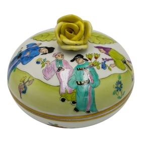 Herend "Oriental Showman" Porcelain Lidded Box