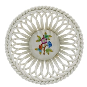 Herend Queen Victorian Reticulated Porcelain Bowl