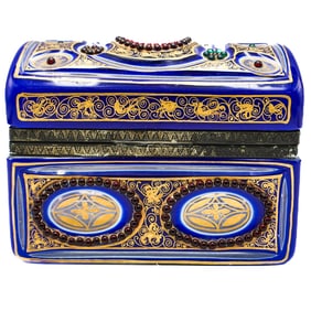French Cut Crystal Trinket Box