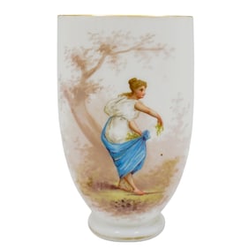 19th Century Baccarat Opaline Glass Vase