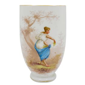 19th Century Baccarat Opaline Glass Vase (1 of 6)
