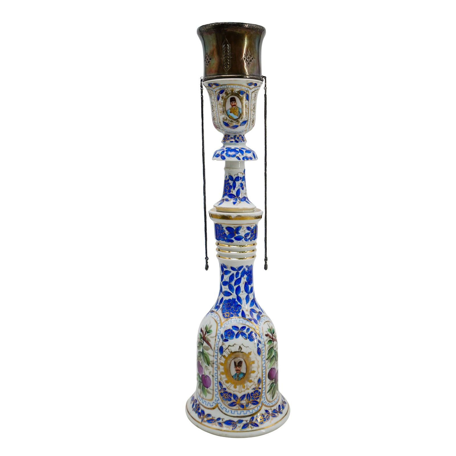 Islamic Porcelain and Sterling Hookah (1 of 8)