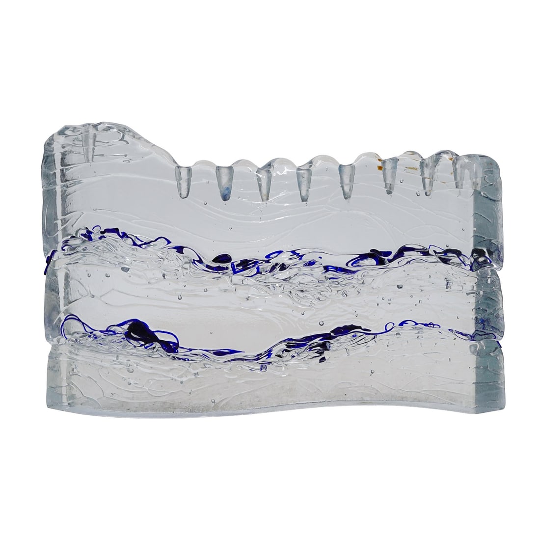Joel & Candace Bless Blue Wave Art Glass Menorah (1 of 4)