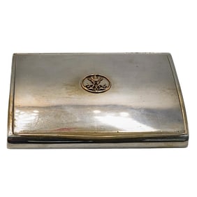 Sterling Silver and Gold Cigarette Case