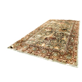 Silk and Wool Oriental Area Rug