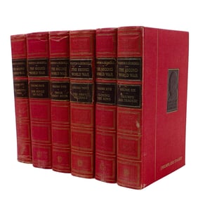 (6 Pc) Winston Churchill The Second World War Books