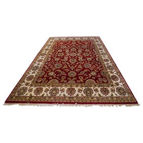 Large Ornate Wool Area Rug