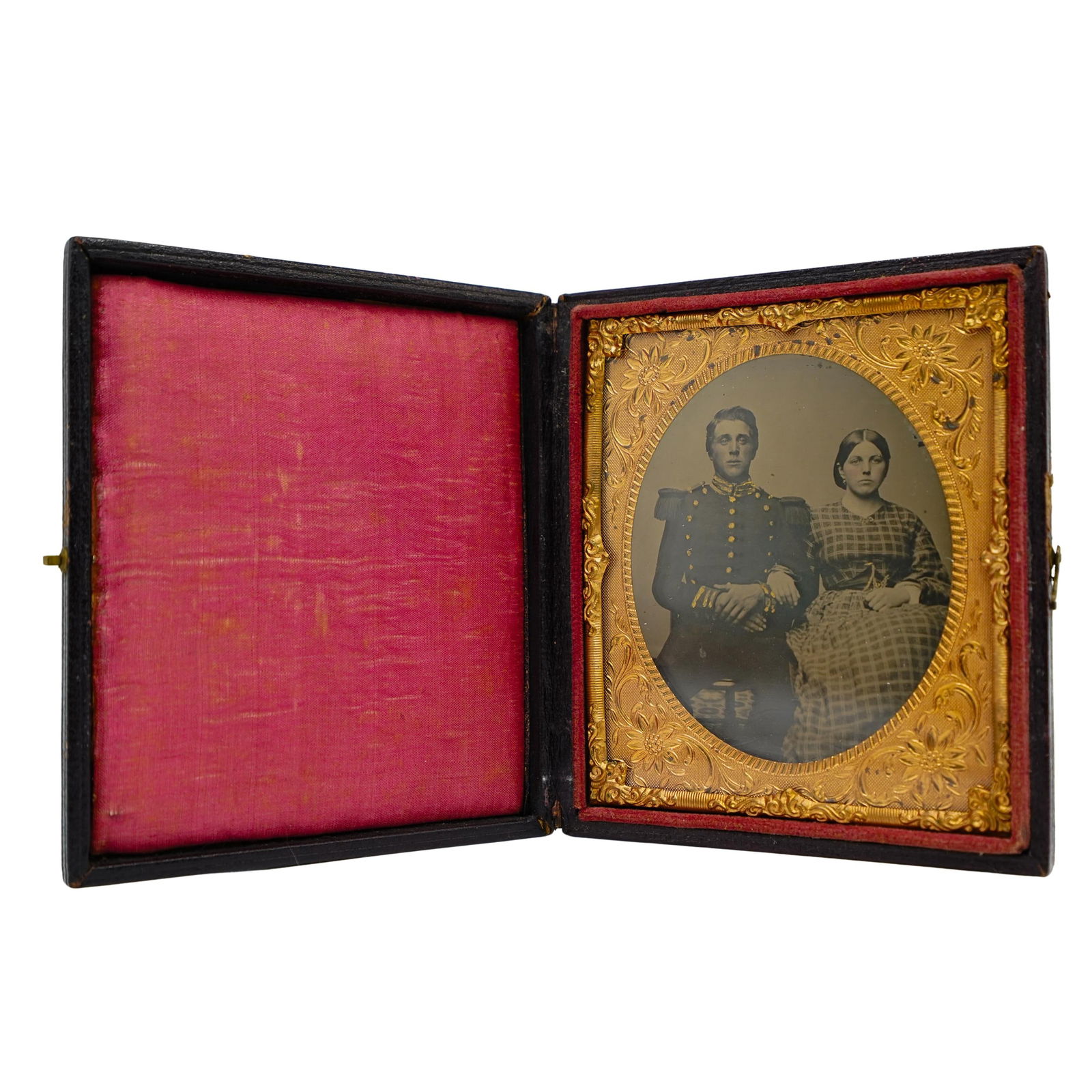 Antique Ambrotype Portrait In Leather Case (1 of 6)