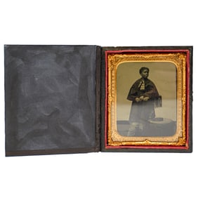 Tintype Of African American Woman