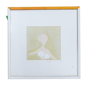Helyn Mann (American) "Nice Italian Girl with Jewels!" Mixed Media