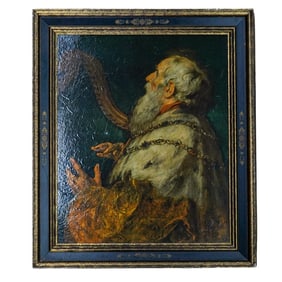 Print of "King David Playing the Harp" by Peter Paul Rubens (Flemish, 1577-1640)