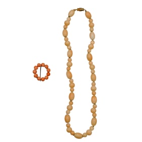 Angel Skin Coral Necklace