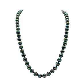 14K Gold and Tahitian Pearl Necklace