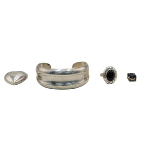 (4 pcs) Assorted Sterling Silver Jewelry