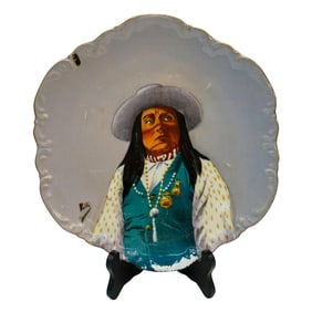 Limoges Coronet Native American Plate