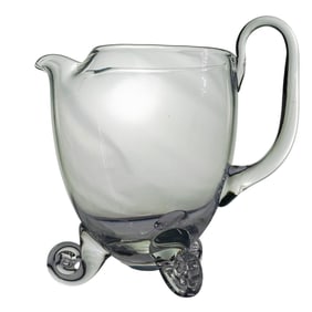 Steuben Style Glass Pitcher