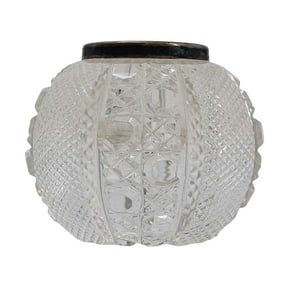 Sterling Mounted Cut Crystal Match Striker