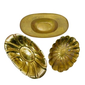 (3 pcs) J. Braun Brass Center Bowls