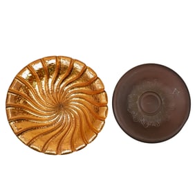(2 pcs) J Braun Copper and Brass Center Bowls