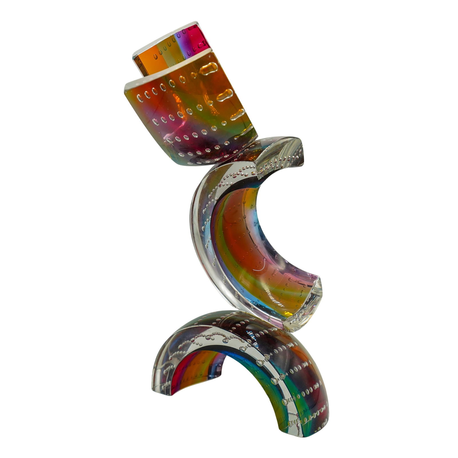 Leon Applebaum (American, B. 1945) Art Glass Sculpture (1 of 10)