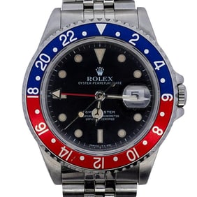 Vintage Rolex GMT Master "Pepsi" Stainless Watch REF#16700