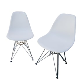 Pair Of Eames Shell Chairs