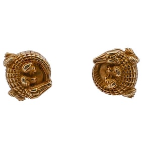 Barry Kieselstein-Cord 18k Gold Alligator Stud Earrings