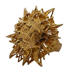 Signed 14k Gold Sun Ring