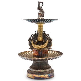 Odiot France Vermeil Silver & Dore Bronze Etagere