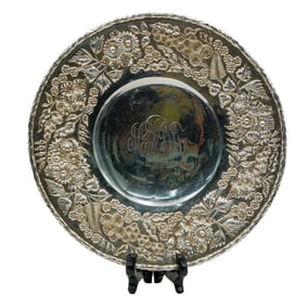 S. Kirk and Son (American, 1815-1979) Sterling "Baltimore" Repousse Plate