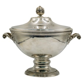Tetard Freres (French, 1880-1930s) Sterling Tureen