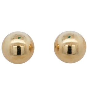 14k Gold Dome Stud Earrings
