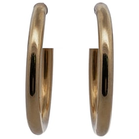 14k Yellow Gold Hoop Earrings
