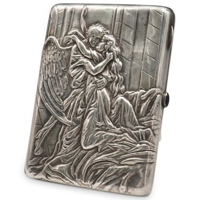 Antique Imperial Russian Skvortsov Silver Cigarette Case