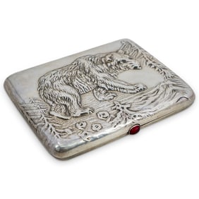 Russian Silver Cigarette Case