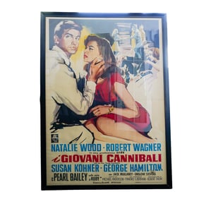 Large Vintage Original "All the Fine Young Cannibals" Italian Movie Poster