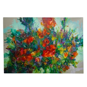 Alejandro De Narvaez (Colombian, 1961) Monets' flowers Painting