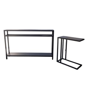 (2 Pc) Modern Minimalist Console and End Tables
