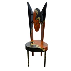 Grant Noren (American, 20th Cent.) Custom Wood Chair