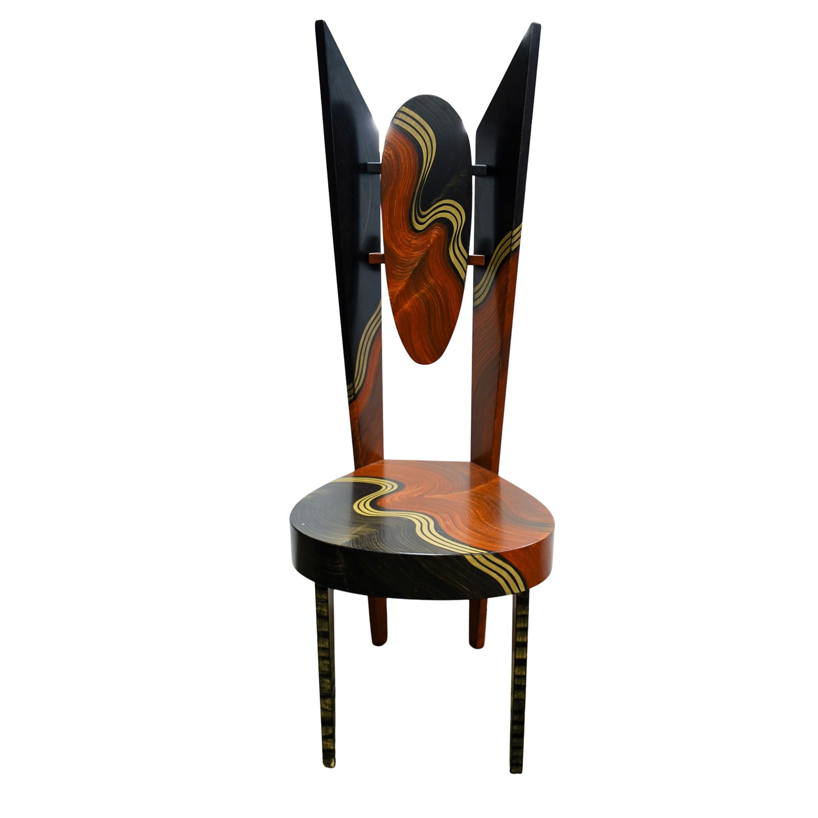 Grant Noren (American, 20th Cent.) Custom Wood Chair (1 of 8)