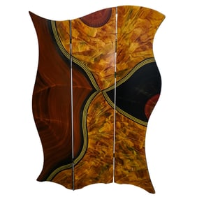 Grant Noren (American, 20th Cent.) Custom Wood Screen