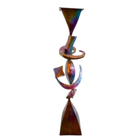 Postmodern Sculptural Metal Floor Lamp