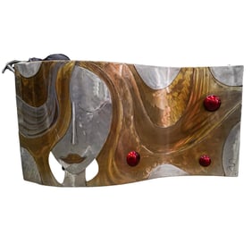 Signed Surrealist Metal Wall Sculpture