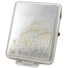 Russian Parcel-Gilt Silver Cigarette Case