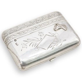 Russian Silver Cigarette Case