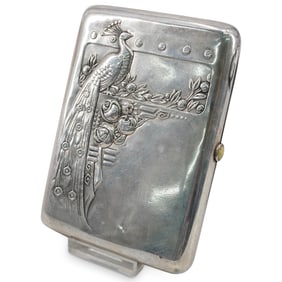 Russian Silver Cigarette Cheroot Case