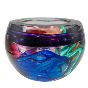 Leon Applebaum (American, B. 1945) Art Glass Bowl