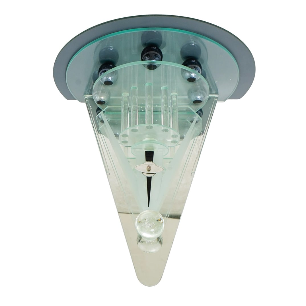 George Ponzini (American, B. 1952) Deco Mirrored Glass Shelf (1 of 6)